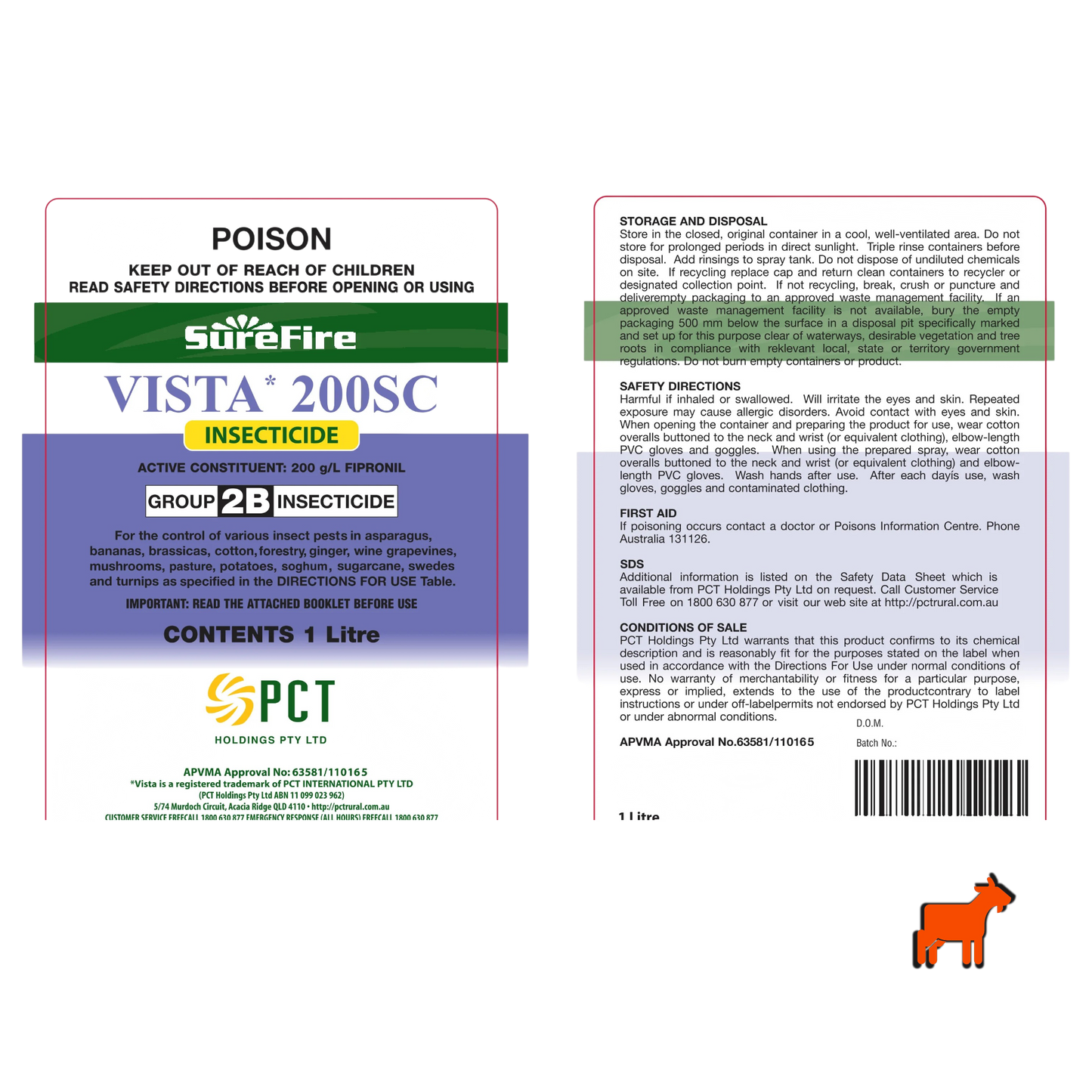 Vista 200SC Fipronil Insecticide