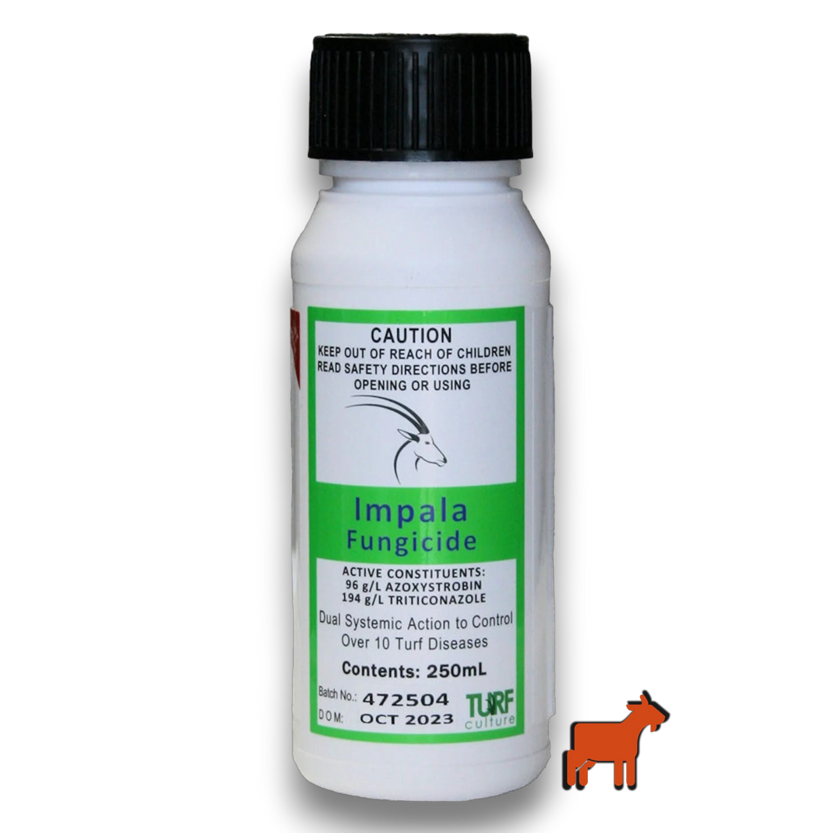 Impala Fungicide 500ml by Turf Culture – dual-action Azoxystrobin and Tebuconazole lawn fungicide for brown patch, dollar spot and grey leaf spot
