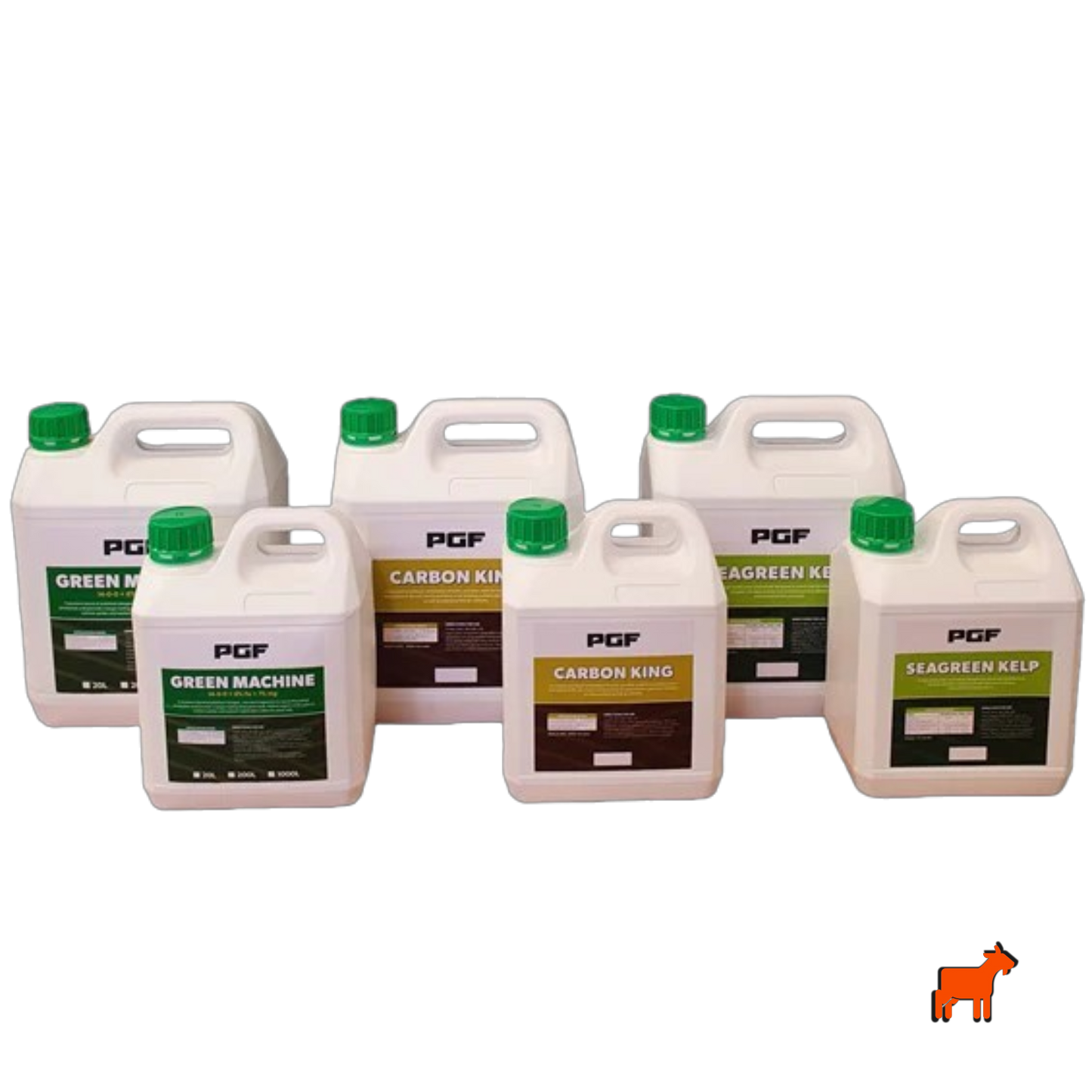 PGF Liquids Bundle – Carbon King, Seagreen Kelp and Green Machine liquid lawn care pack for cool-season turf care