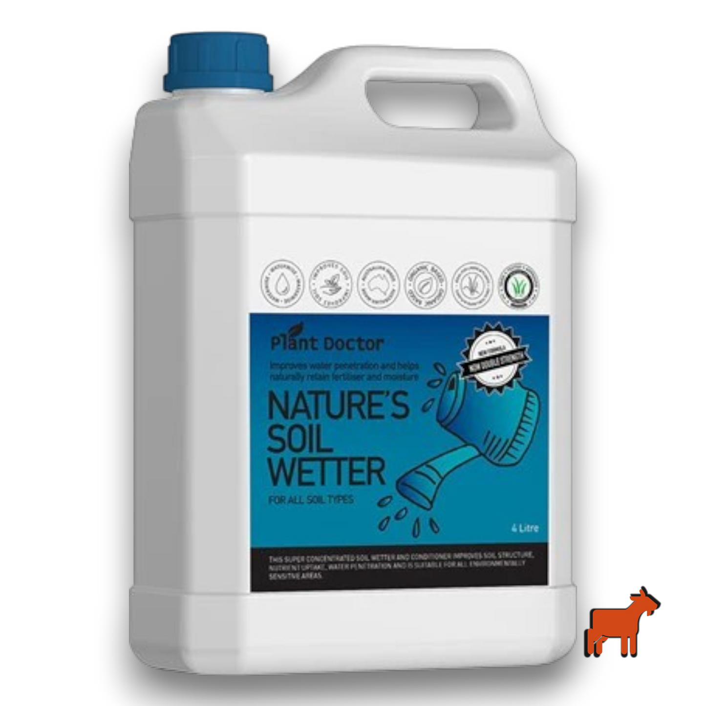 Plant Doctor Nature's Soil Wetter 4L super concentrated organic wetting agent – larger size for bigger lawn areas