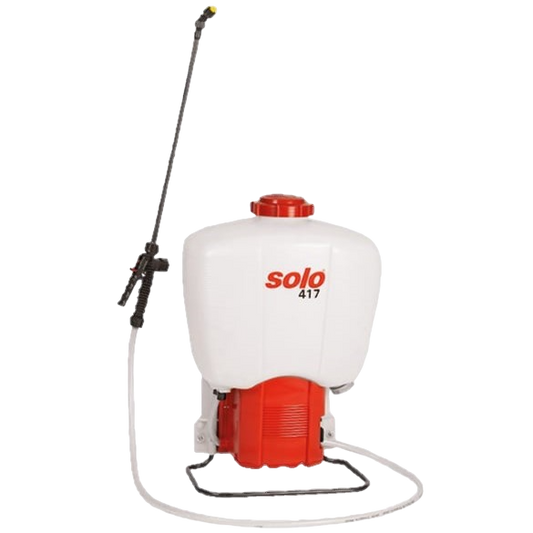 Solo 417Li 18L professional battery backpack sprayer with two-speed 12V pump and pressure gauge – front product