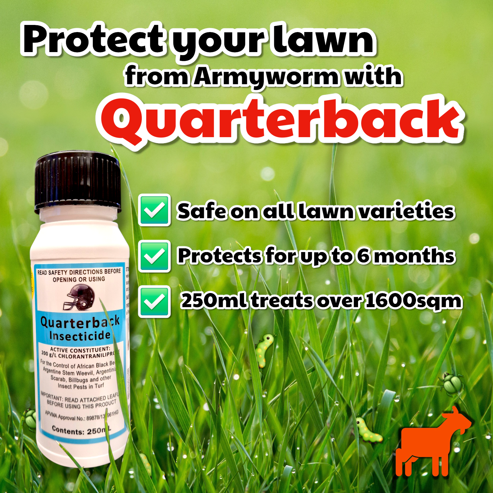 How does Quarterback Insecticide work? Armyworm + African Black Beetle ...