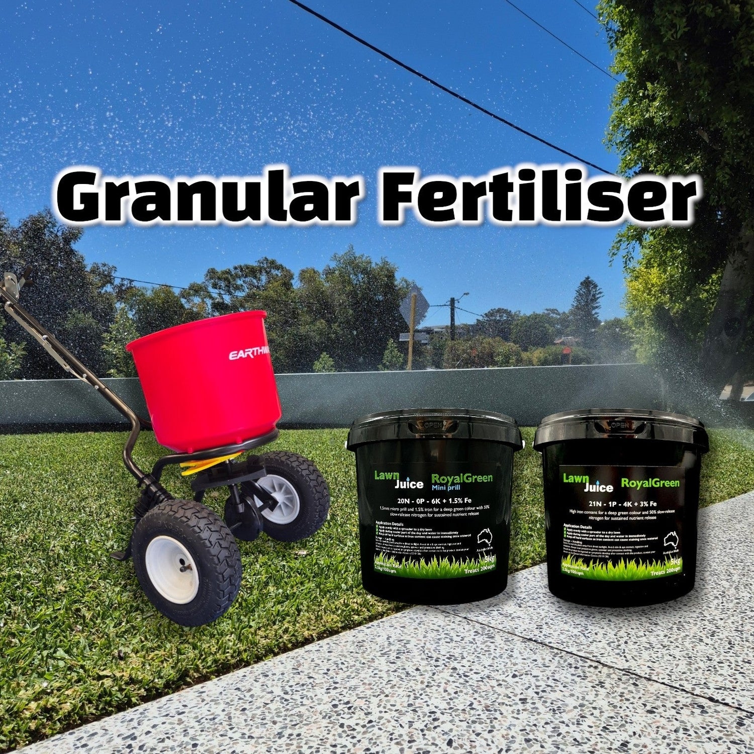 Complete range of professional lawn care products in Australia including fertilisers, herbicides, insecticides, wetting agents and soil treatments from Mighty Goat Lawns.
