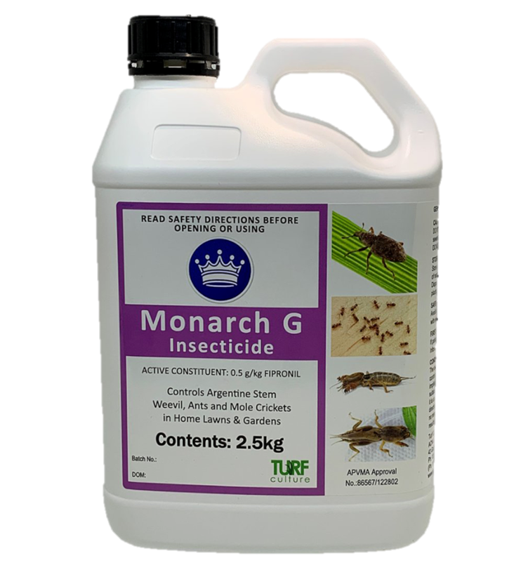 Professional lawn insecticides for Australian turf including armyworm, black beetle, ant and grub control products available from Mighty Goat Lawns.