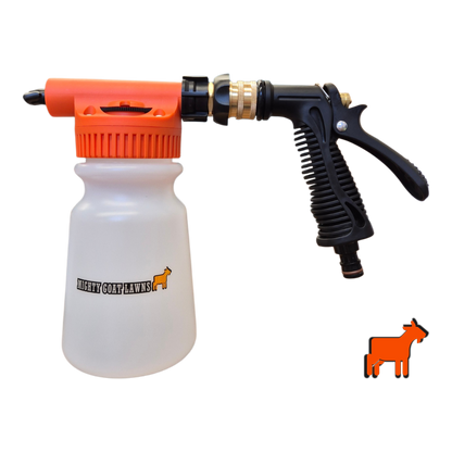 Hose On Sprayer | Mighty Goat Lawns