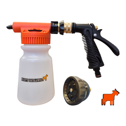 Hose On Sprayer | Mighty Goat Lawns