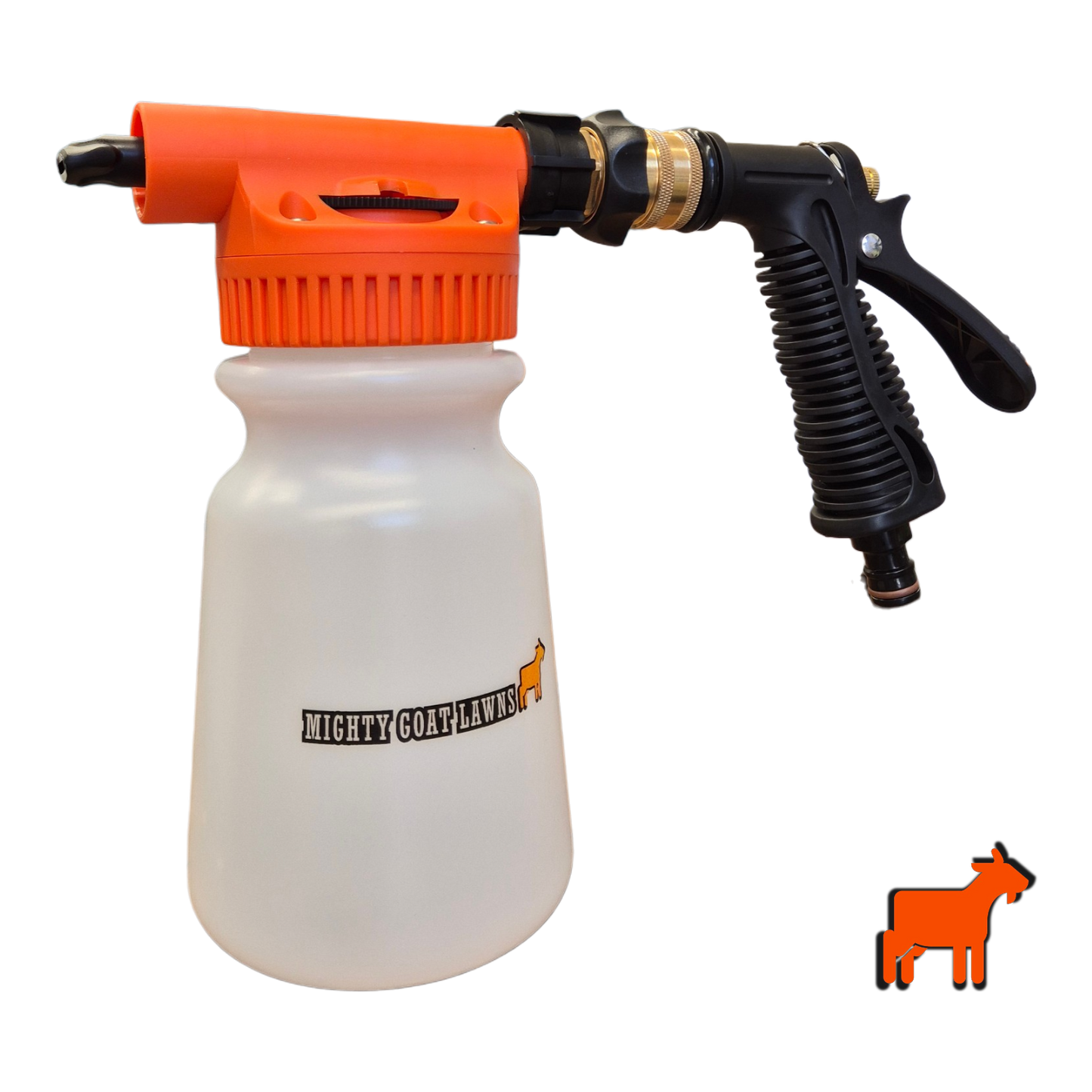 Hose On Sprayer | Mighty Goat Lawns