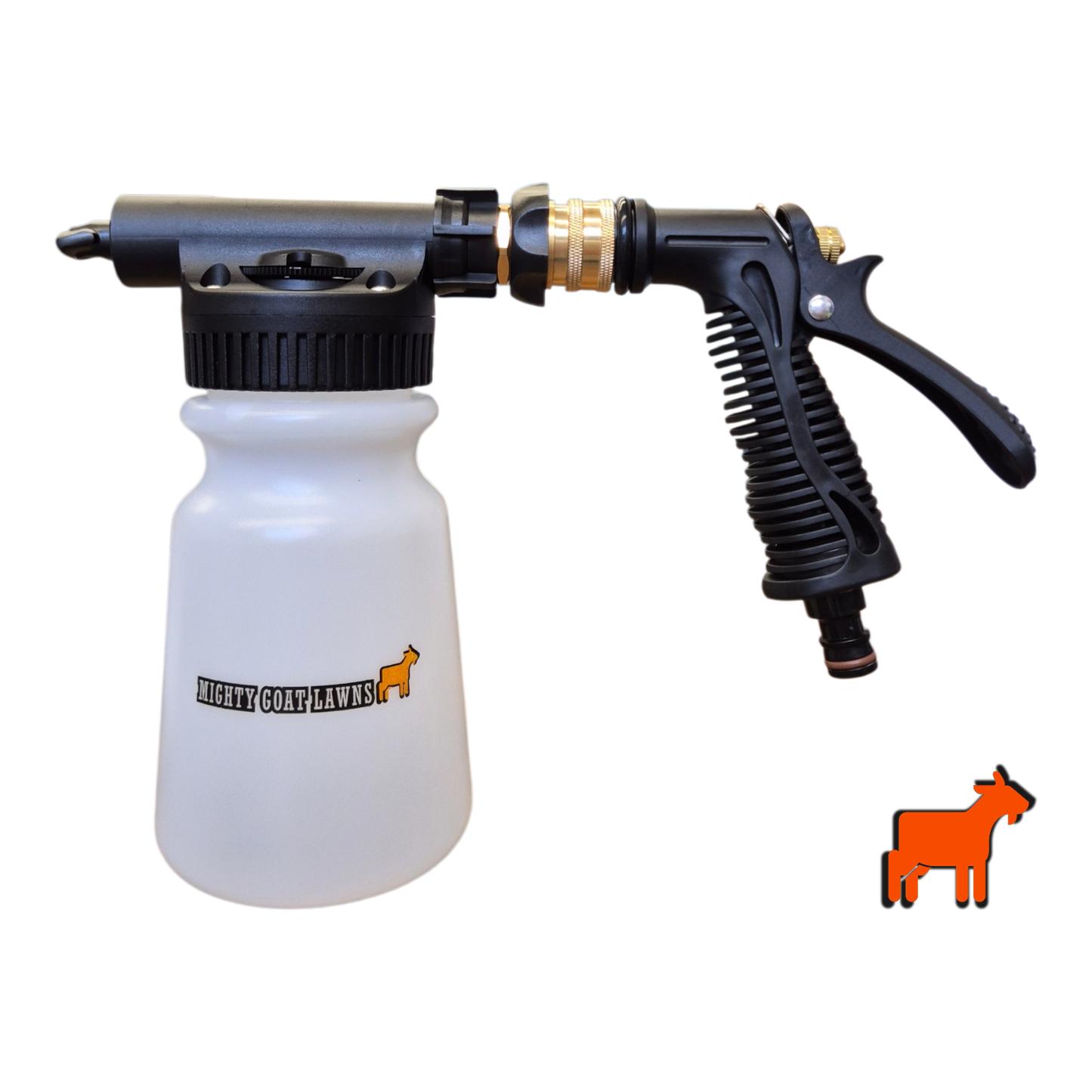 Hose On Sprayer | Mighty Goat Lawns