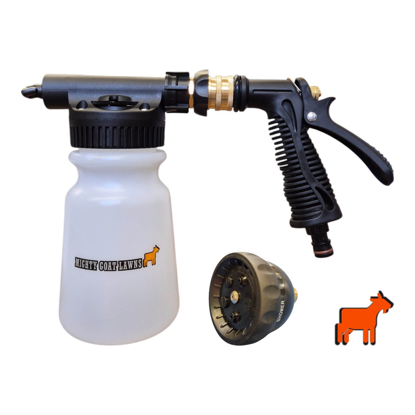 Hose On Sprayer | Mighty Goat Lawns