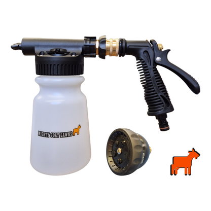 Hose On Sprayer | Mighty Goat Lawns