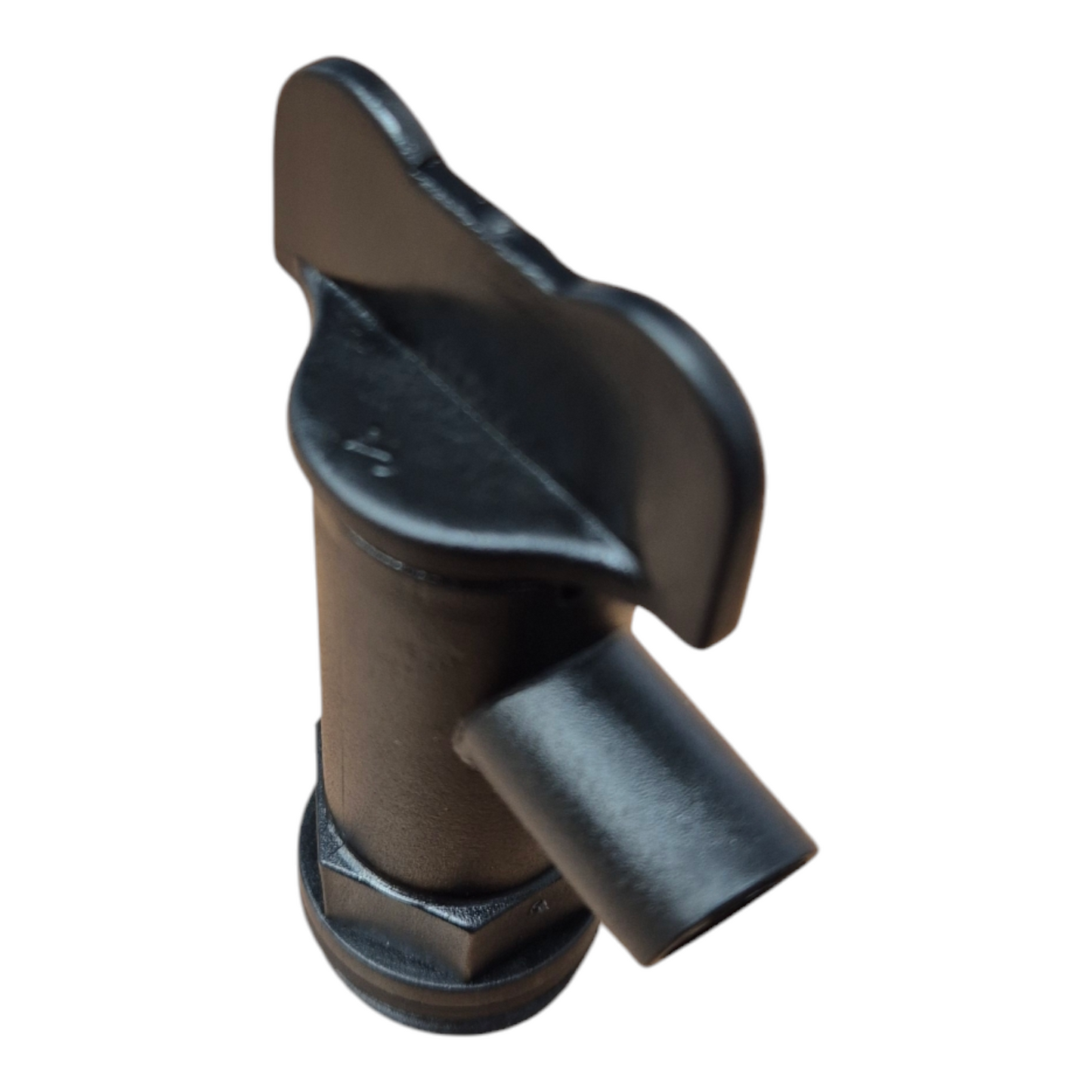 drum tap fitted into a 20-litre chemical drum bung showing secure installation