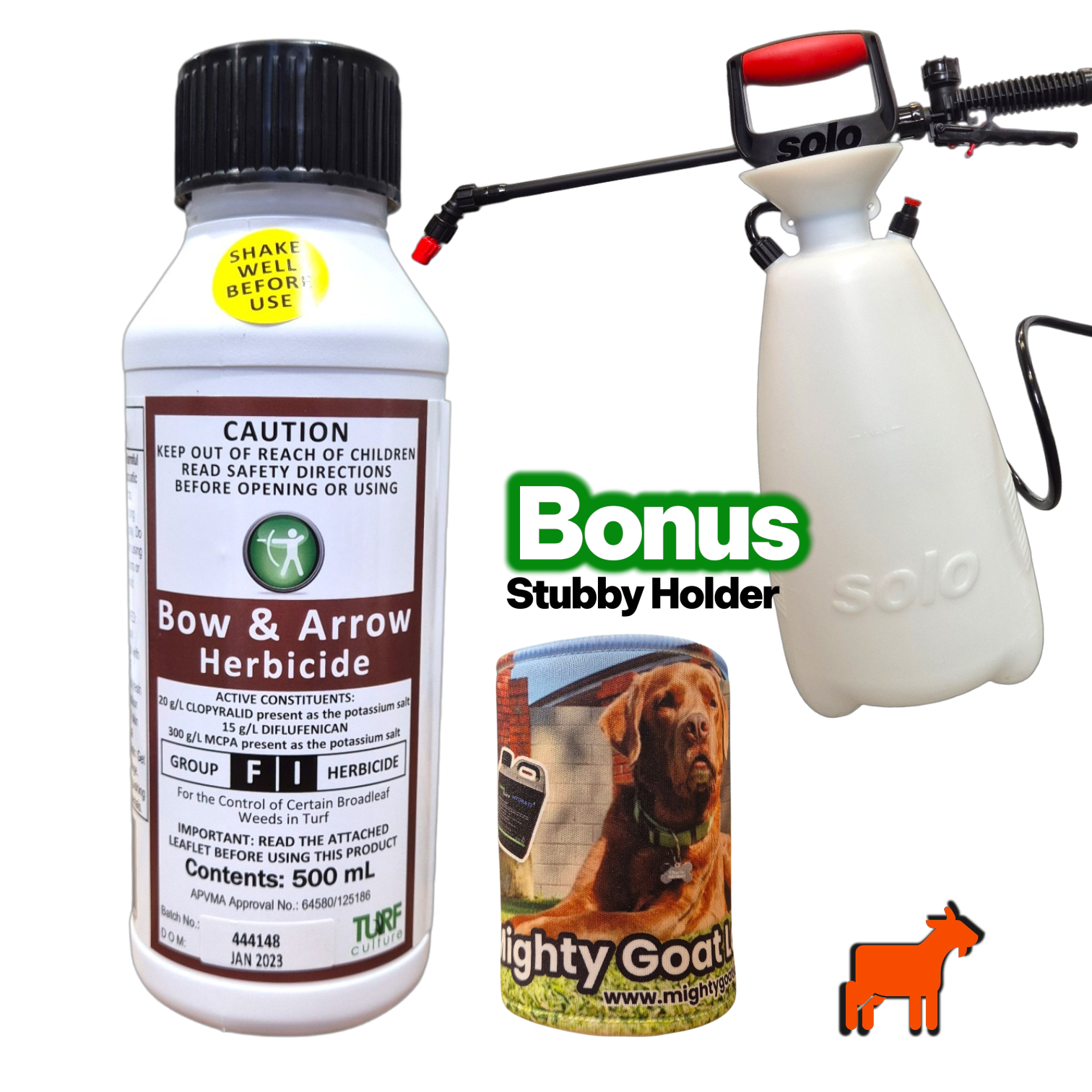 Bow and Arrow Herbicide with Solo 409 Sprayer