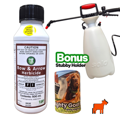 Bow and Arrow Herbicide with Solo 409 Sprayer