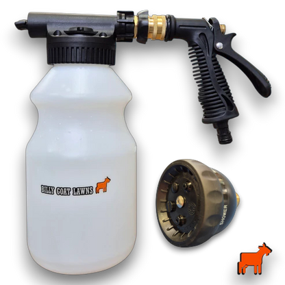 Hose On Sprayer | Mighty Goat Lawns
