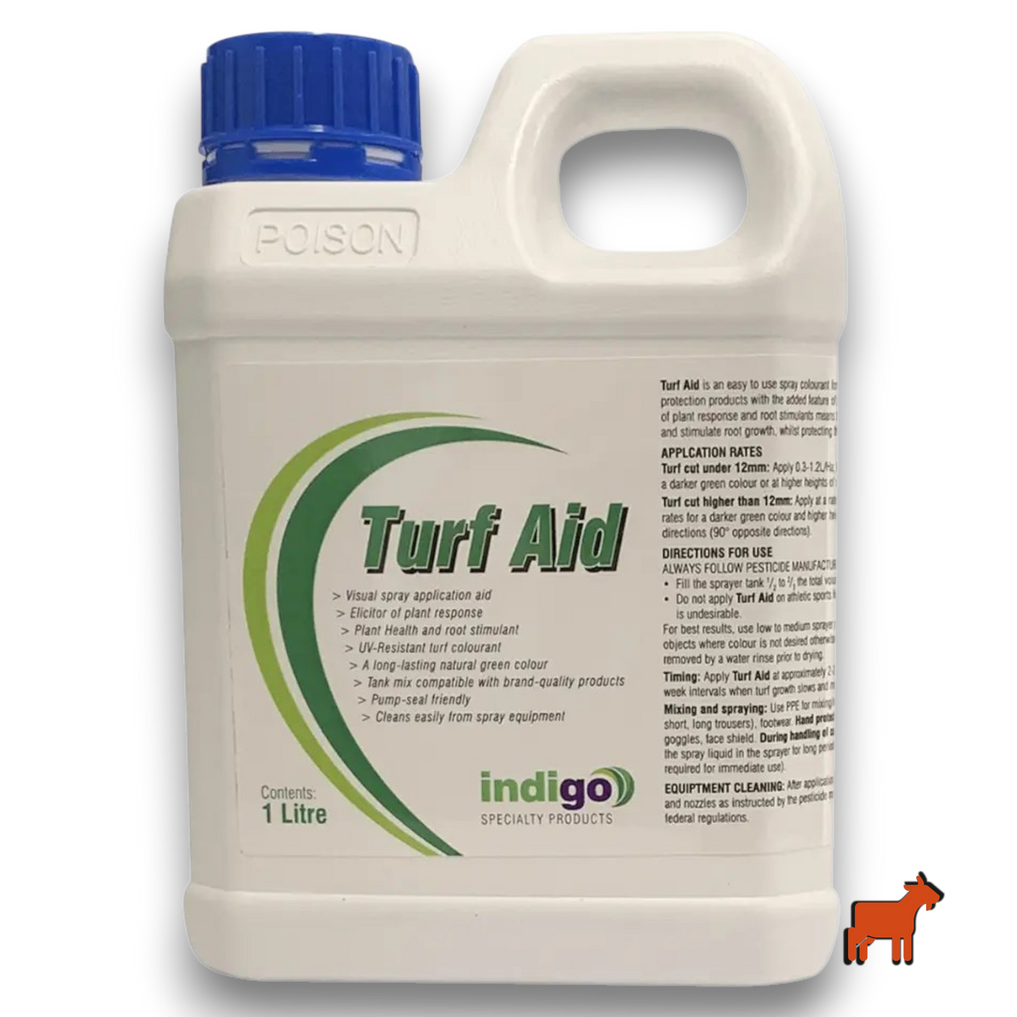 Indigo Turf Aid – Instant Green Grass Colourant & Professional Turf Enhancer 1L