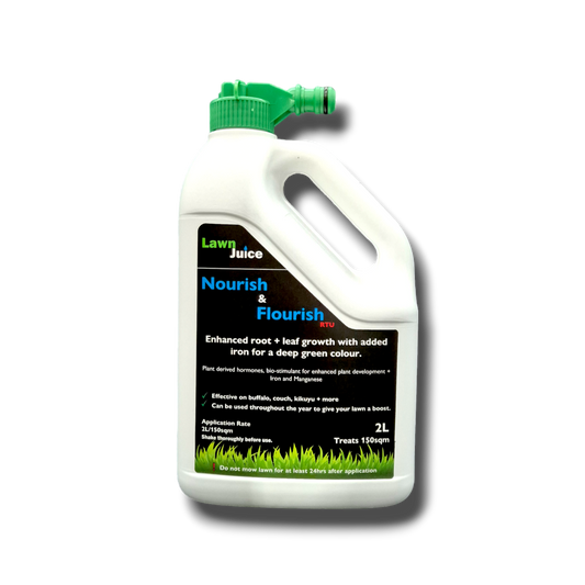 Lawn Juice Nourish and Flourish - Hose on Fertiliser