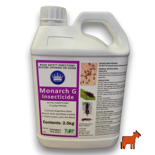 Monarch G Granular Insecticide 2.5kg, mole cricket control