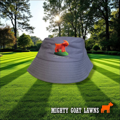 Mighty Goat Lawns Bucket Hat | Lawn Care Sun Protection Hat