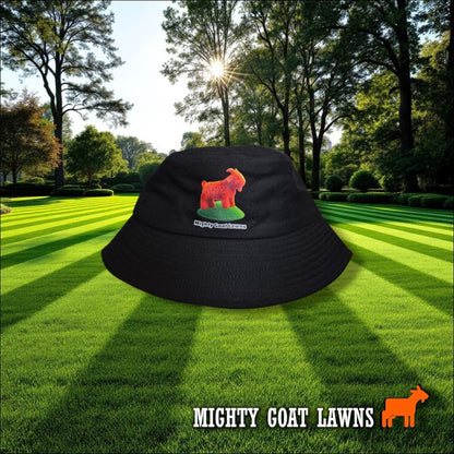 Mighty Goat Lawns Bucket Hat | Lawn Care Sun Protection Hat