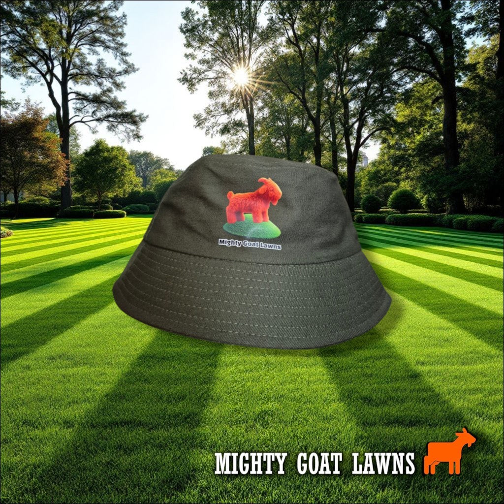 Mighty Goat Lawns Bucket Hat | Lawn Care Sun Protection Hat