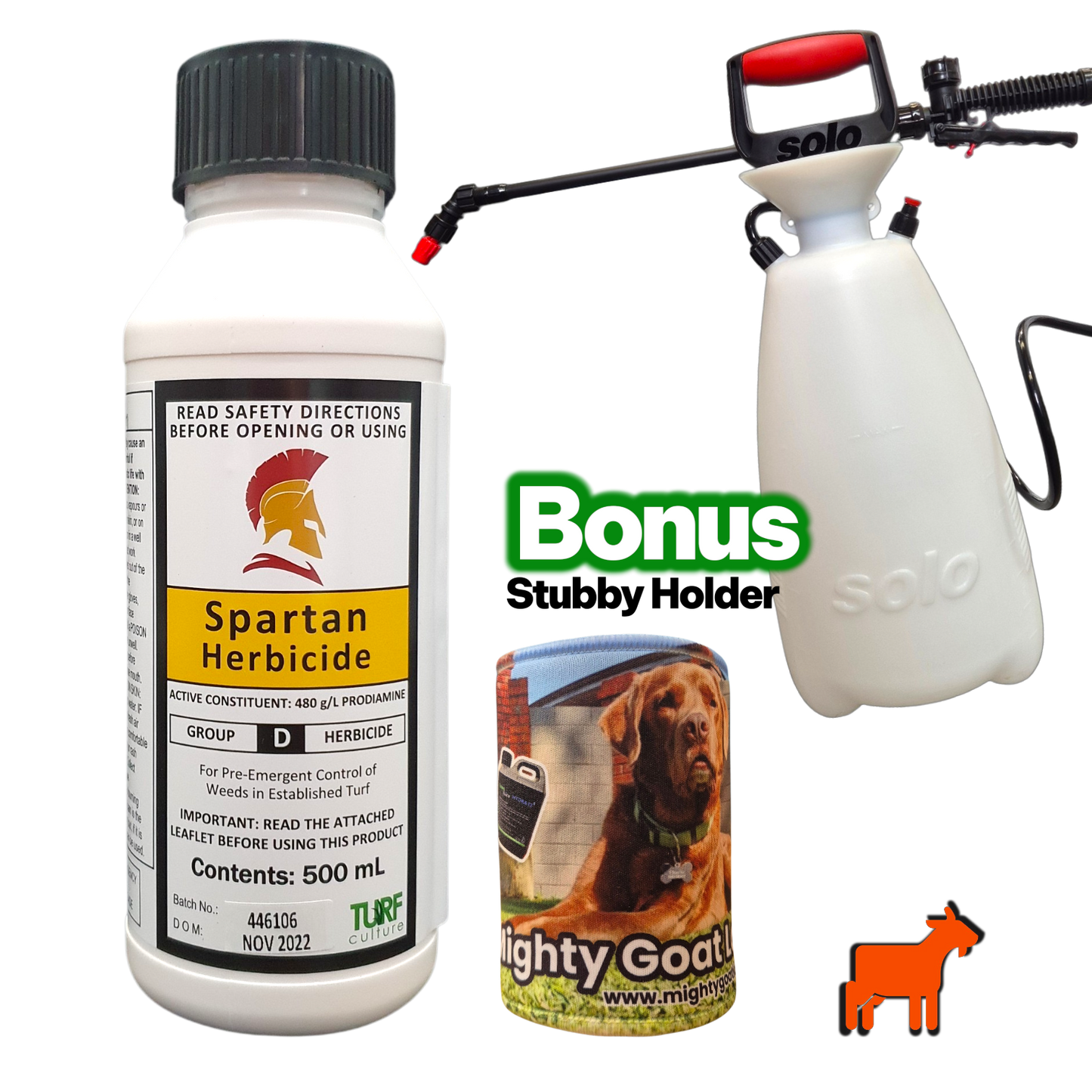 Spartan Pre-emergent Herbicide and Solo 409 Sprayer