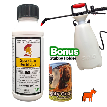 Spartan Pre-emergent Herbicide and Solo 409 Sprayer