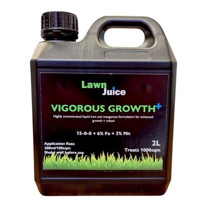 Lawn Juice Vigorous Growth+ 2L – nitrogen and iron liquid fertiliser for green lawns