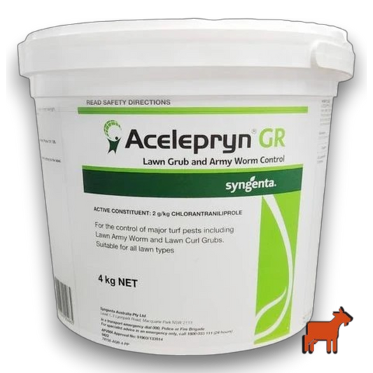 Acelepryn GR 4kg granular lawn grub insecticide by Syngenta – 6 months protection from armyworm and black beetle