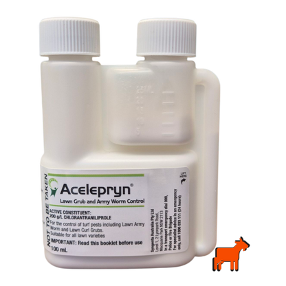 Acelepryn Liquid 100ml Chlorantraniliprole insecticide by Syngenta for 6-month lawn grub and armyworm control