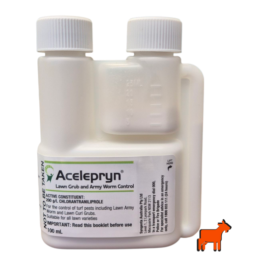 Acelepryn Liquid 100ml Chlorantraniliprole insecticide by Syngenta for 6-month lawn grub and armyworm control
