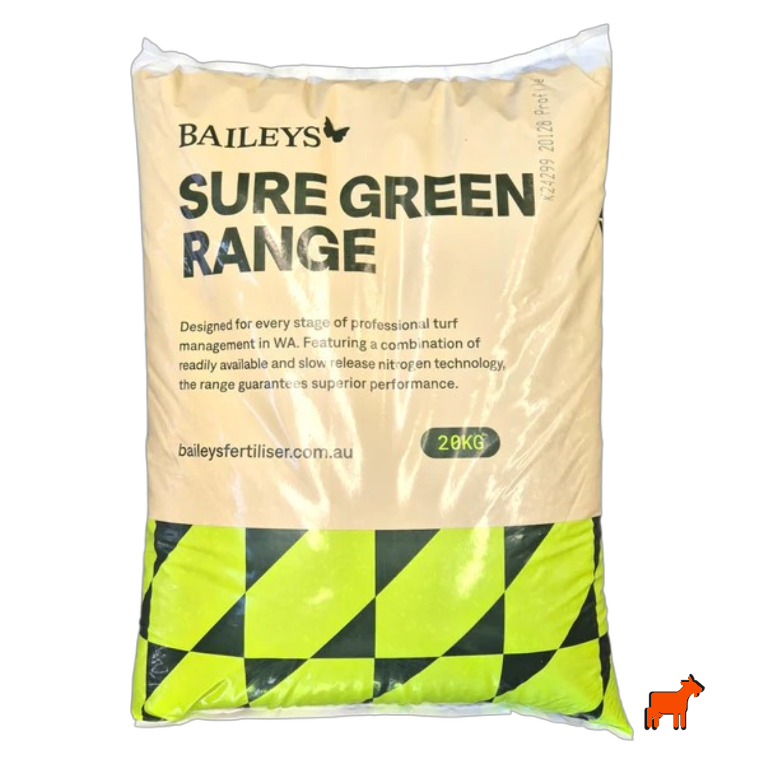Baileys SureGreen Gold 20kg granular fertiliser with high Iron content