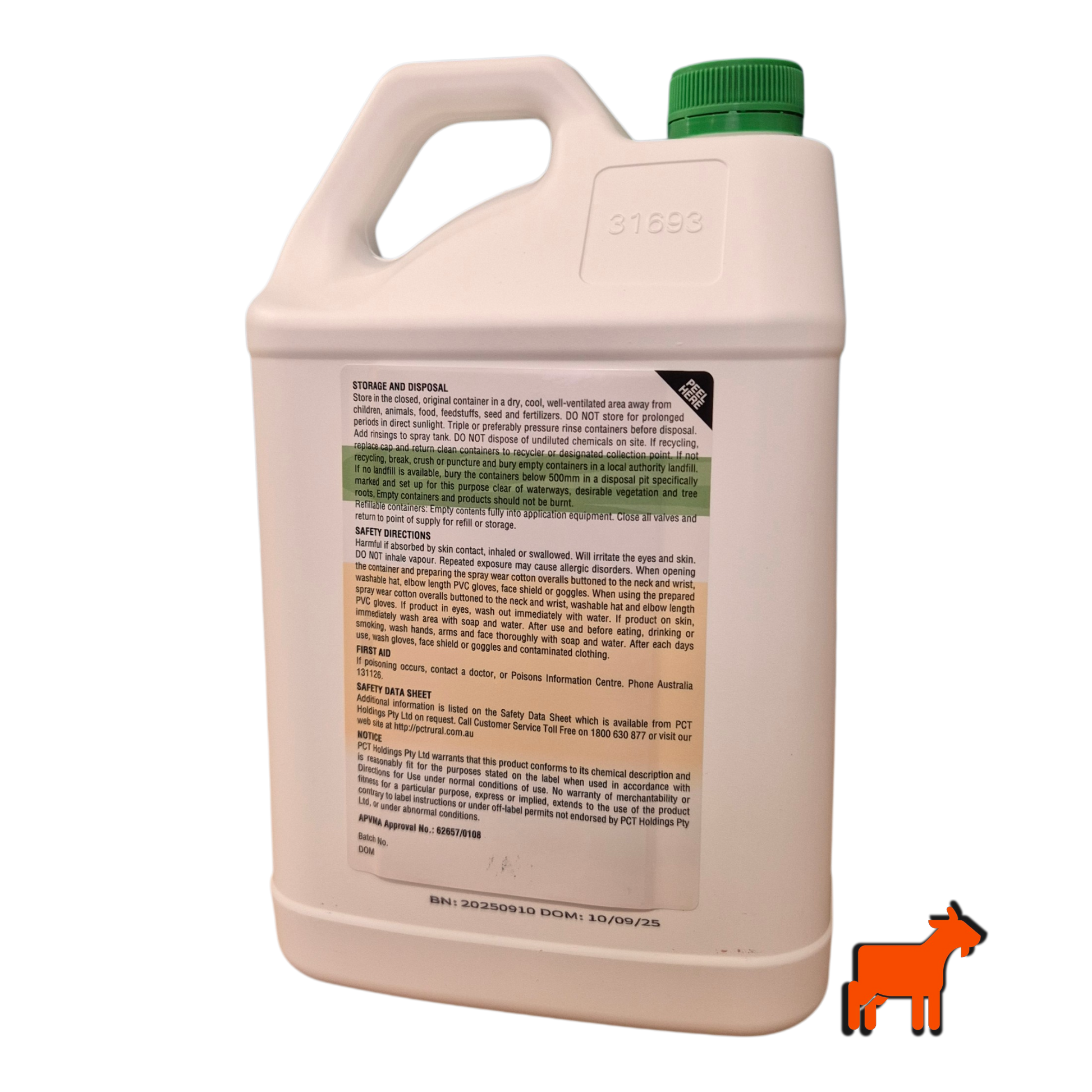 Dicamba M herbicide for controlling clover, bindii and other broadleaf weeds in lawns