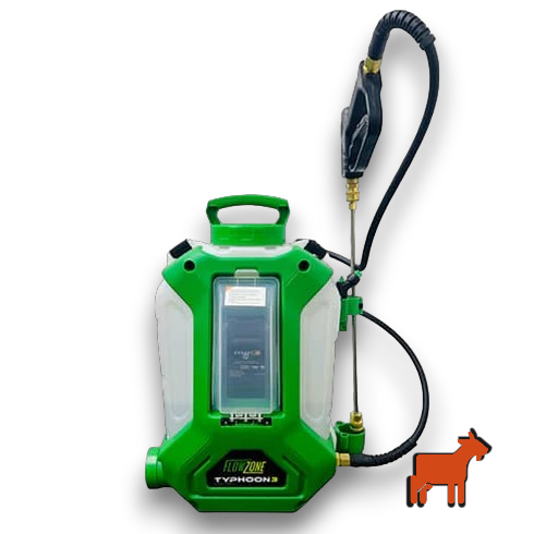FlowZone Typhoon 3 15L professional battery backpack sprayer – front hero product shot