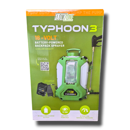 FlowZone Typhoon 3 pressure washer style spray gun and wand with quick-connect attachment