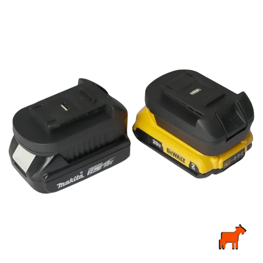 FlowZone Typhoon G3 battery adapter for Makita, Milwaukee and DeWalt 18V batteries – front product shot
