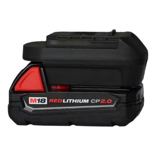 FlowZone Typhoon G3 battery adapter with cover plate for accommodating larger cordless tool batteries