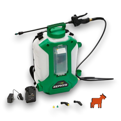 FlowZone Zephyr 3 15L battery backpack sprayer – front hero product shot