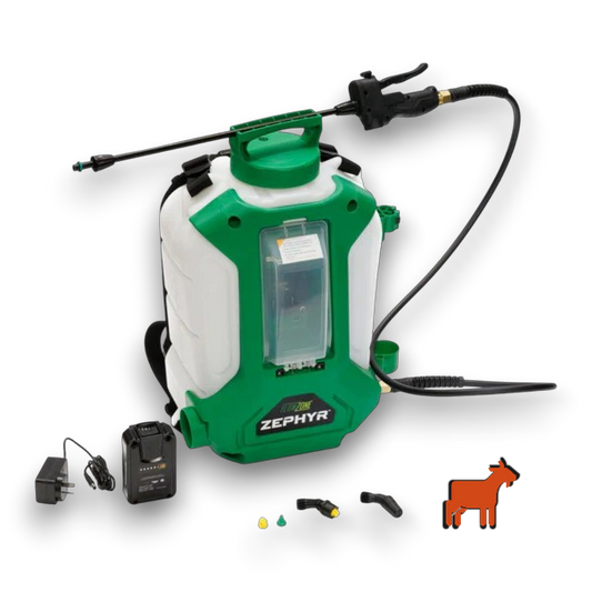 FlowZone Zephyr 3 15L battery backpack sprayer – front hero product shot