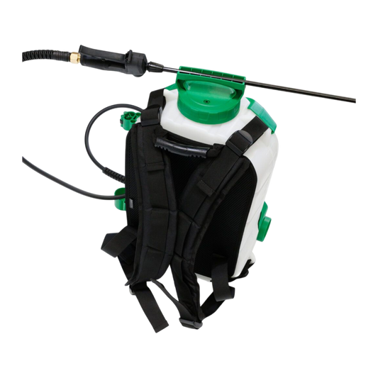 FlowZone Zephyr 3 padded backpack straps and ergonomic harness for comfortable extended spraying