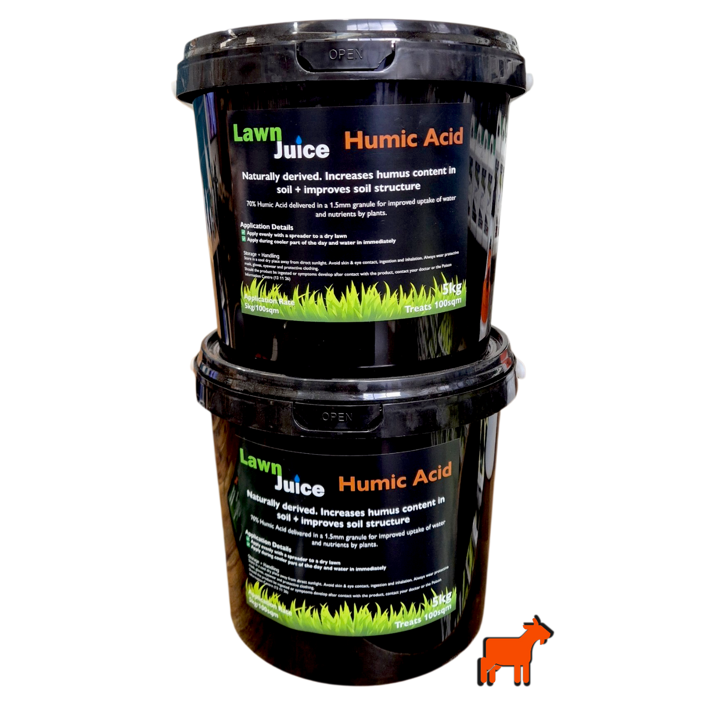 Humic Acid 70% granule 1.5-2.0mm close-up showing granule size and texture for lawn spreading