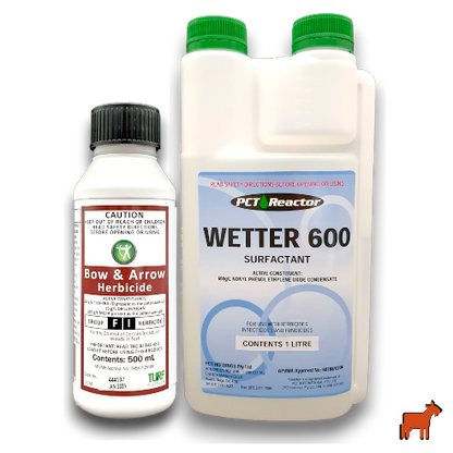 Lawn fertiliser with kelp, humic acid and wetting agent to improve lawn health