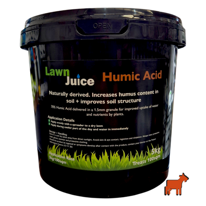Lawn Juice Humic Acid 70% granule 1.5-2.0mm certified organic soil amendment for Australian lawns – product shot