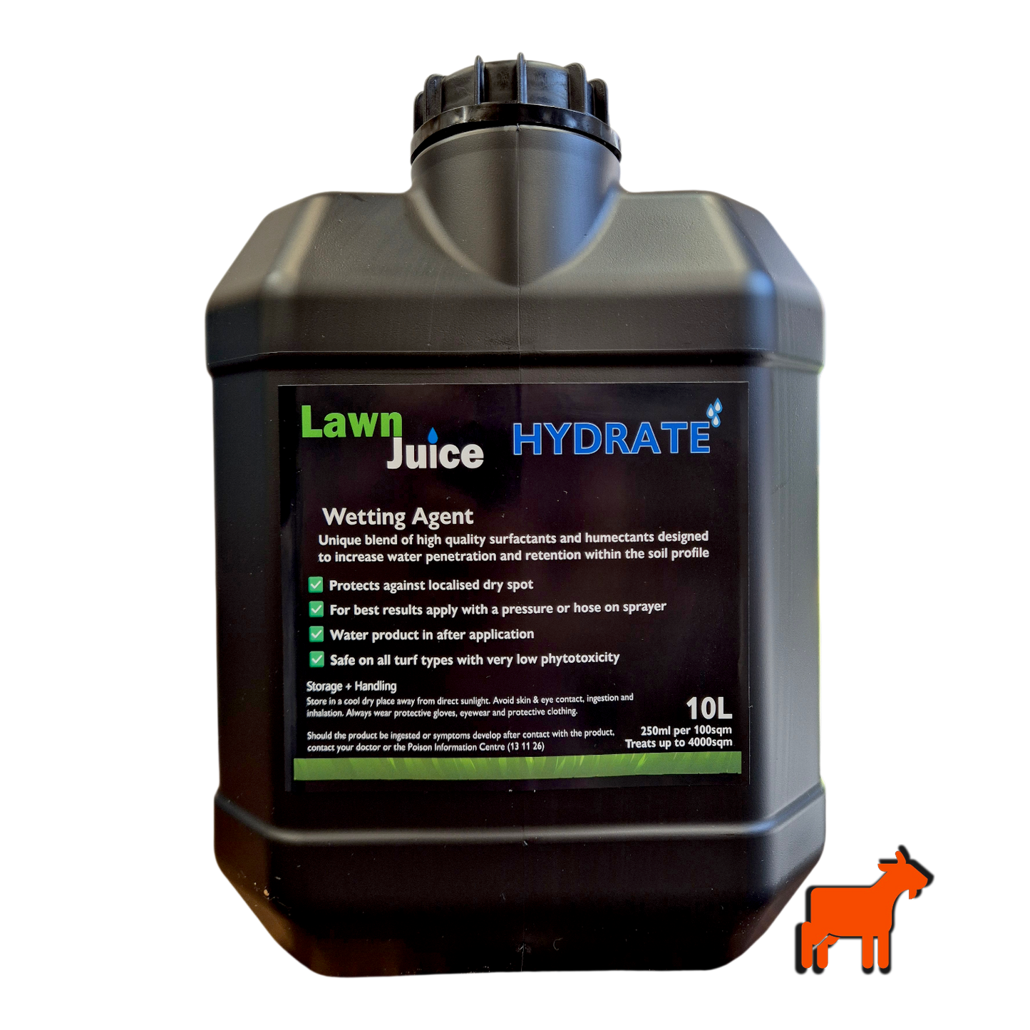 Lawn Juice Hydrate 10L concentrated wetting agent for large lawns and commercial turf