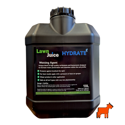 Lawn Juice Hydrate 10L concentrated wetting agent for large lawns and commercial turf
