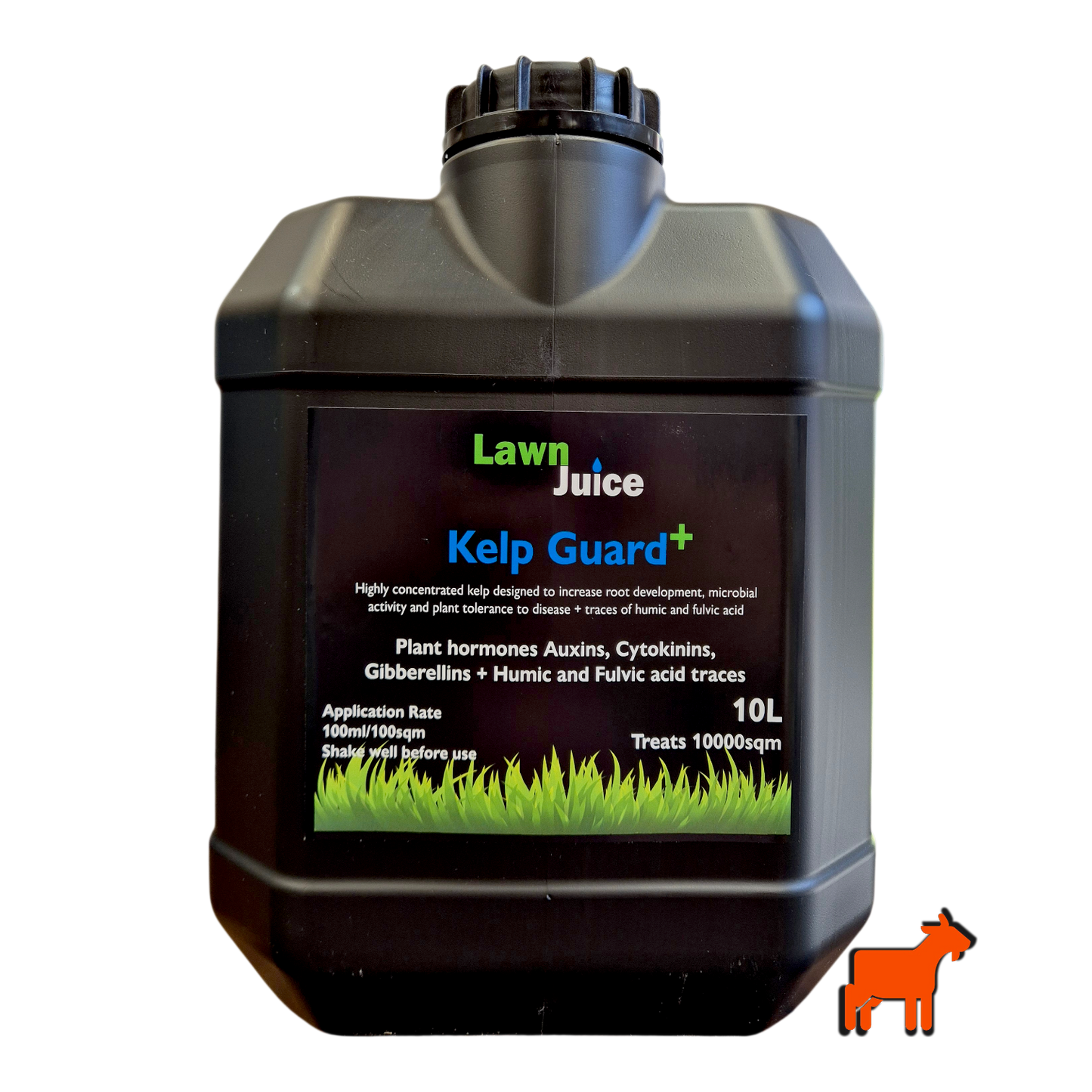 Lawn Juice Kelp Guard+ 10L concentrated liquid kelp biostimulant for large lawns and commercial turf
