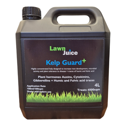 Lawn Juice Kelp Guard+ 2L organic liquid kelp biostimulant bottle for Australian lawns