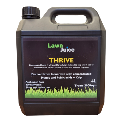 Lawn Juice Thrive 4L humic and fulvic acid soil conditioner for Australian lawns