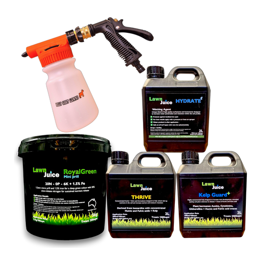 Lawn Rejuvenation Bundle medium size with 1L hose on sprayer option included