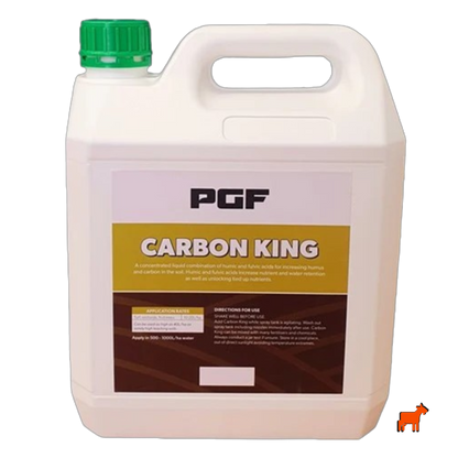 PGF Carbon King concentrated liquid humic and fulvic acid – for increasing soil carbon and nutrient retention in Australian lawns