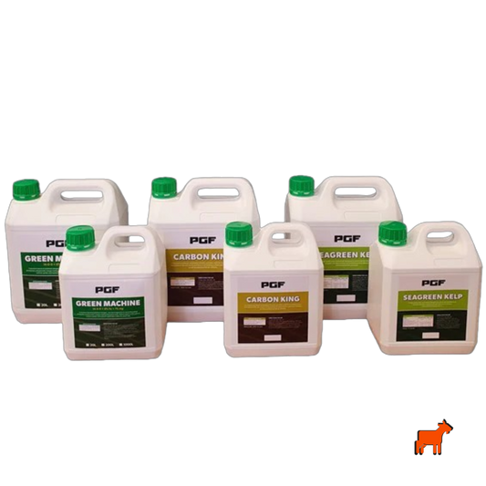 PGF Liquids Bundle – Carbon King, Seagreen Kelp and Green Machine liquid lawn care pack for cool-season turf care